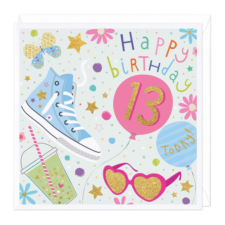 Whistlefish Happy 13th Birthday Card