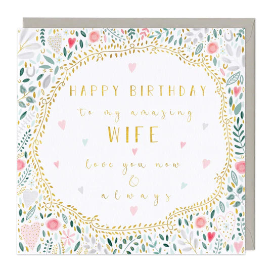 Whistlefish Amazing Wife Birthday Card