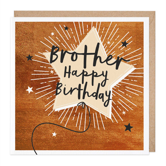 Whistlefish Shining Star Brother Birthday Card