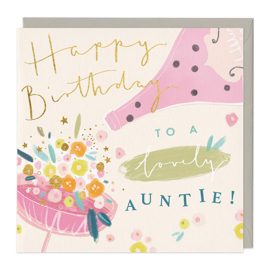 Whistlefish To A Lovely Auntie Birthday Card