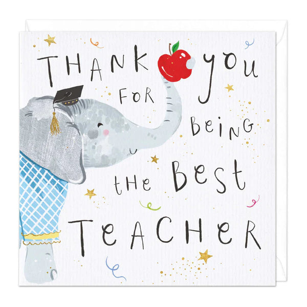 Whistlefish Best Teacher Thank You Card