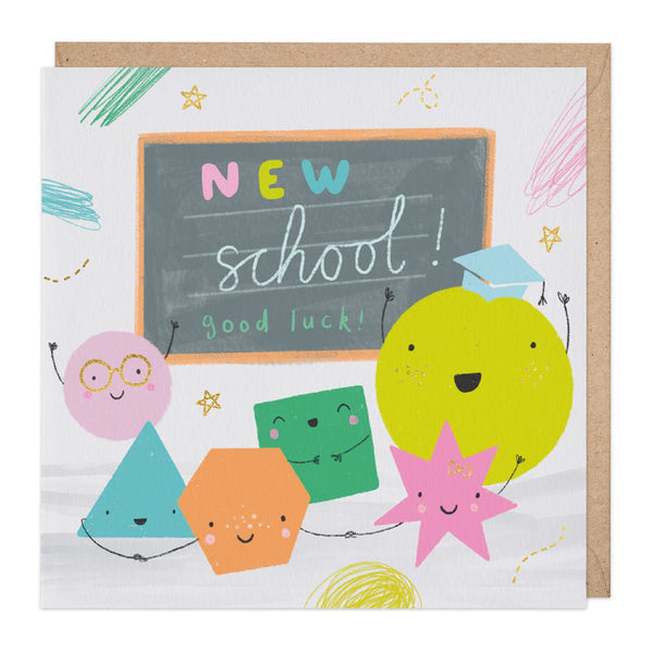 Whistlefish New School Good Luck Card