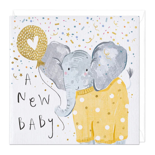 Whistlefish Clementine New Baby Card