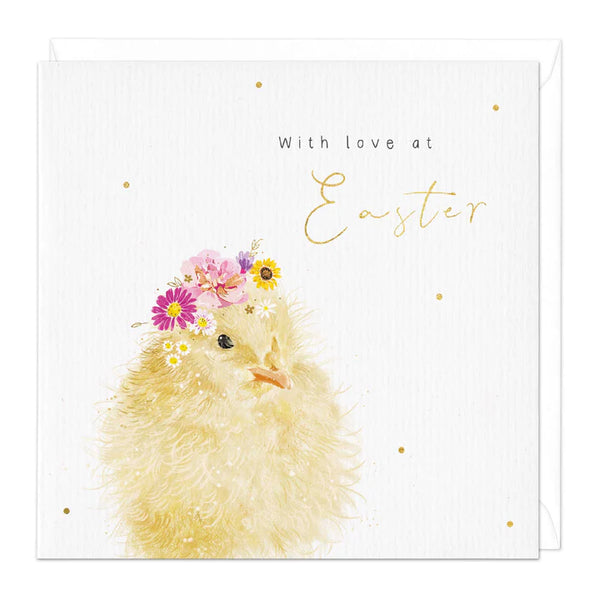 Whistlefish With Love At Easter Chick Card