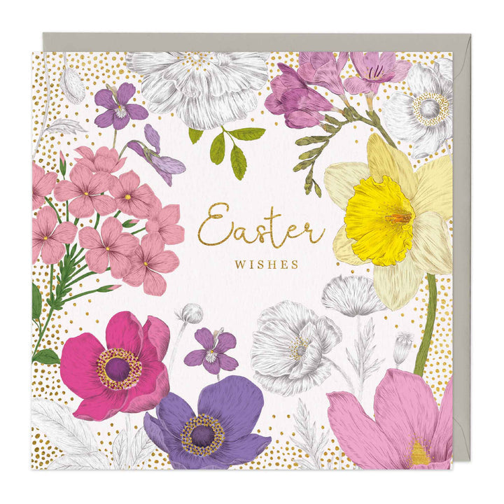 Whistlefish Easter Wishes Floral Card