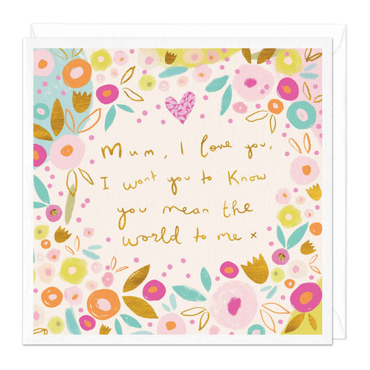 Whistlefish World To Me Mothers Day Card