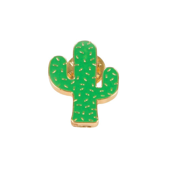 Sass & Belle Green Cactus Pin Fashion Accessory
