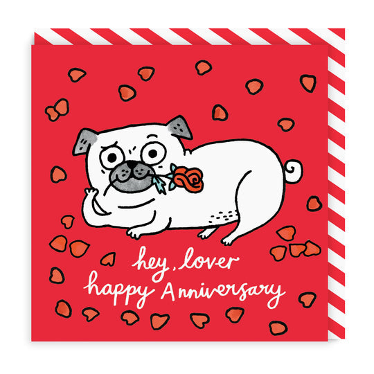 Ohh Deer Hey Lover, Happy Anniversary Greeting Card