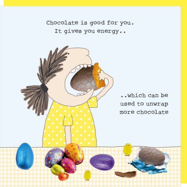 Rosie Made A Thing Choc Energy Greetings Card