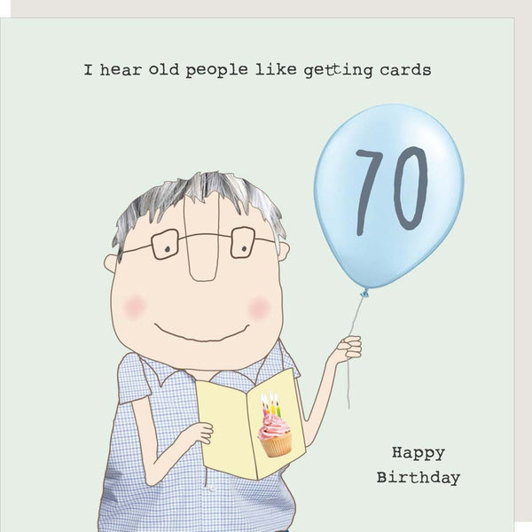 Rosie Made A Thing Boy Age 70 Birthday Card