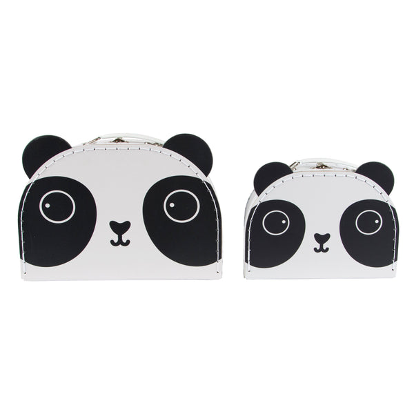 Sass & Belle Set Of 2 Aiko Panda Kawaii Friends Suitcases