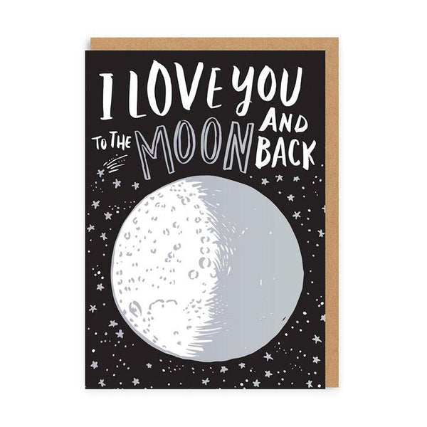 Ohh Deer I Love You To The Moon Greeting Card