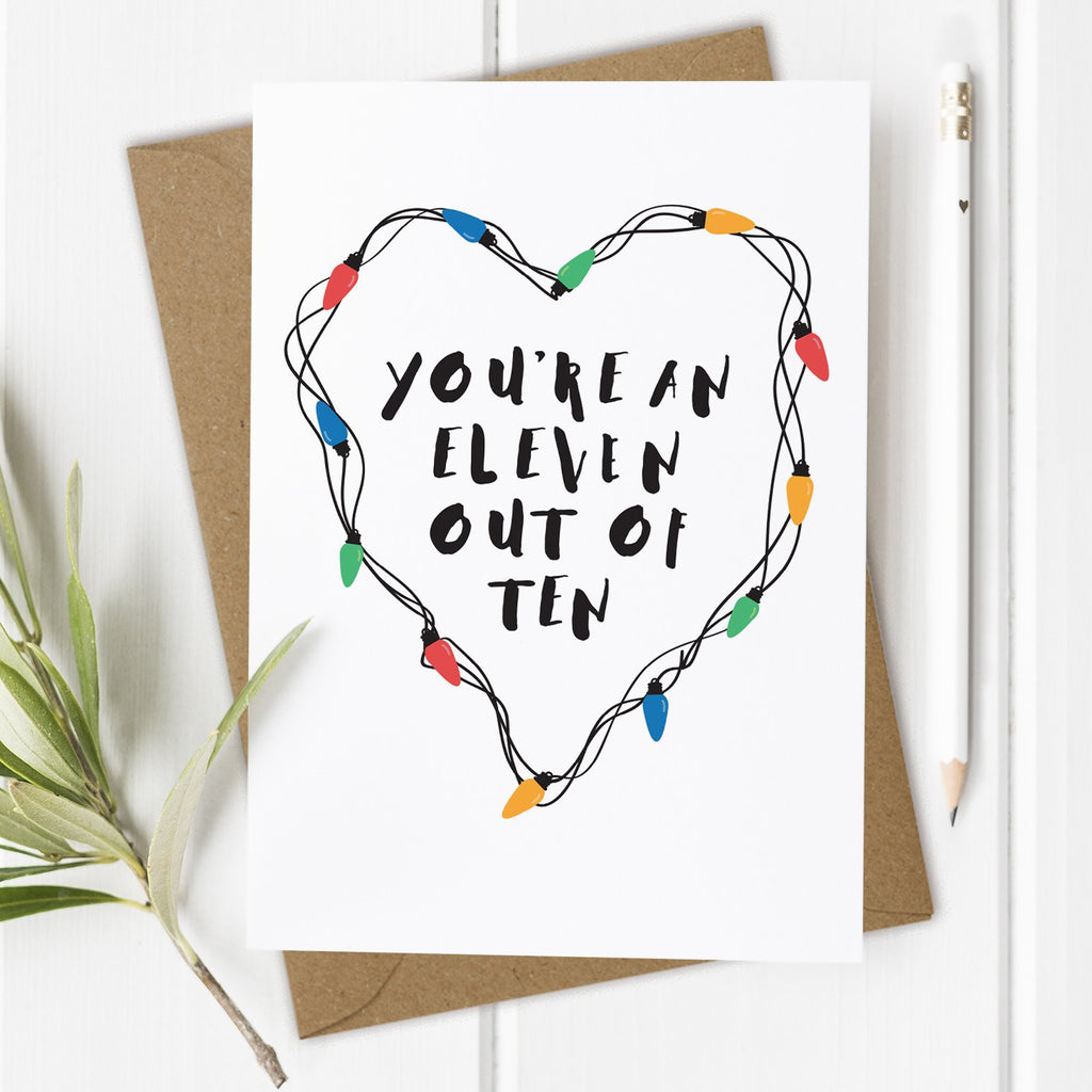 Eleven - Stranger Things Valentine's Day Card / Anniversary