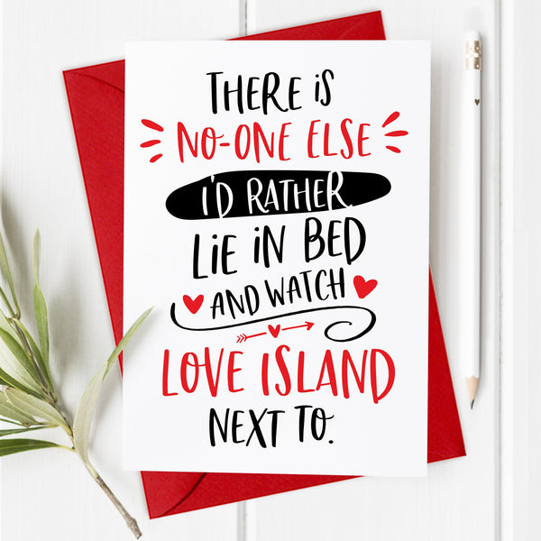 Love Island - Funny Valentine's Day / Anniversary Card