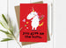 You Give me the Horn - Unicorn, Rude Valentine's Day Card