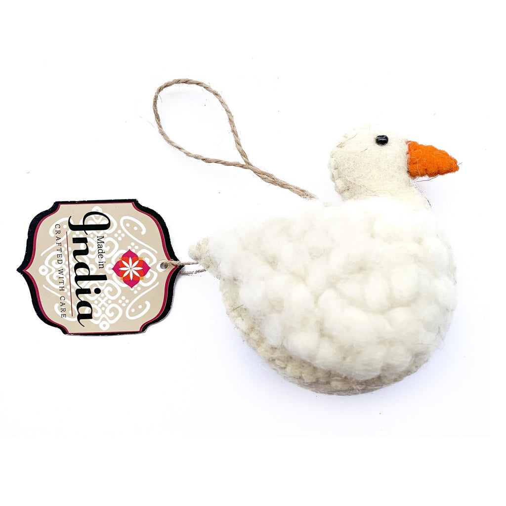 Wool Duck Christmas Decoration