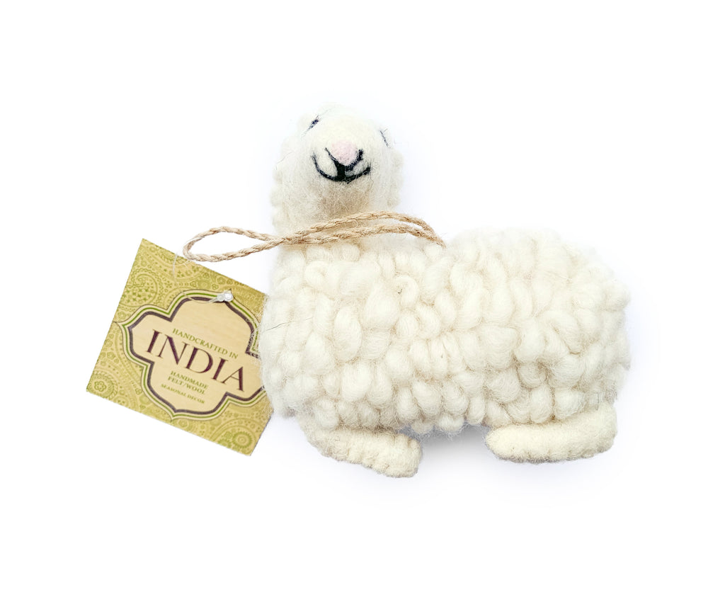 Wool Sheep Christmas Decoration