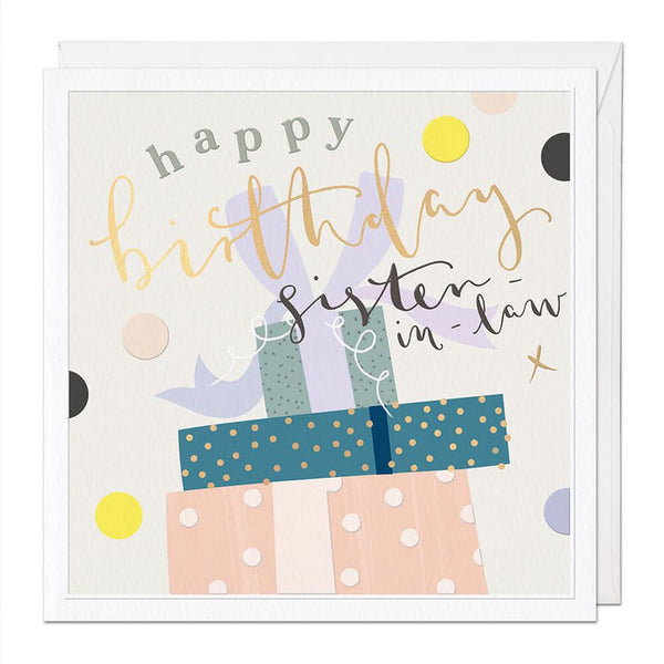 Whistlefish Sister-In-Law Luxury Birthday Card