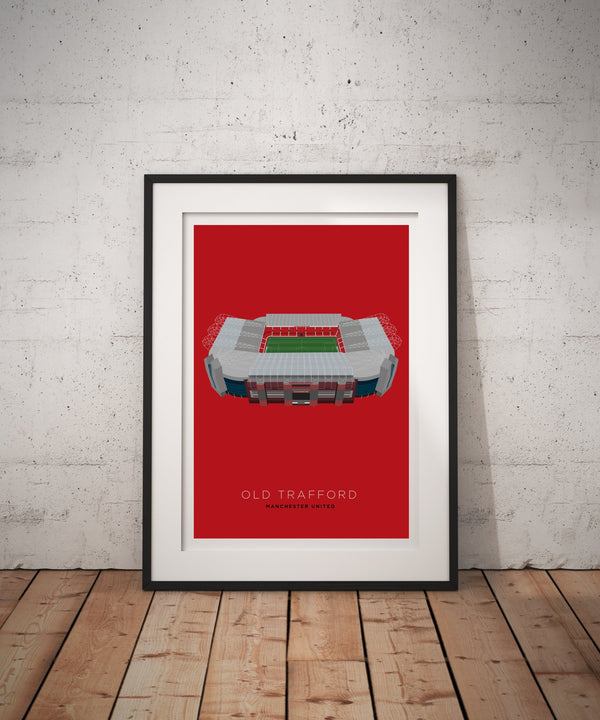 A4 Manchester Utd Football Stadium Print / Poster