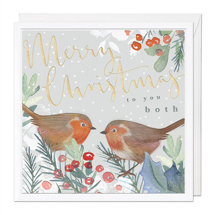 Whistlefish Merry Christmas To You Both Luxury Christmas Card