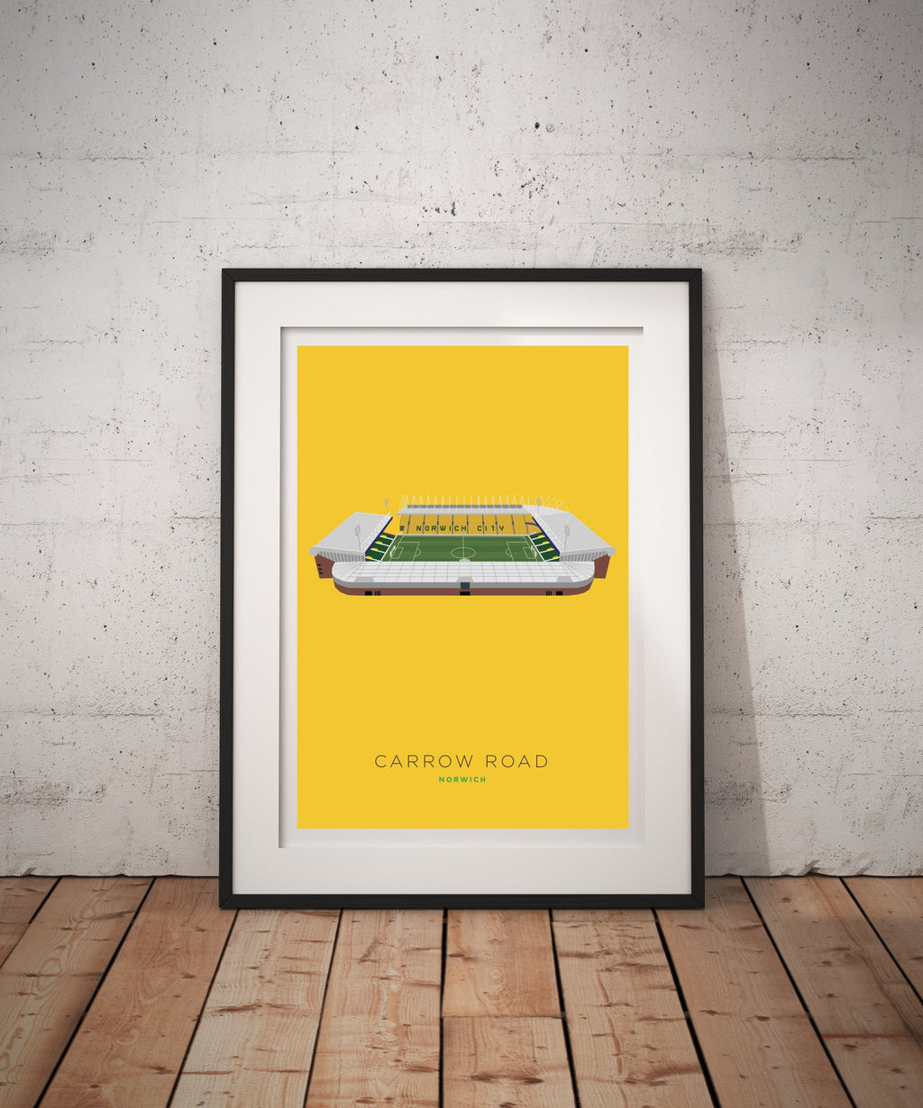 A4 Norwich City Football Stadium Print / Poster