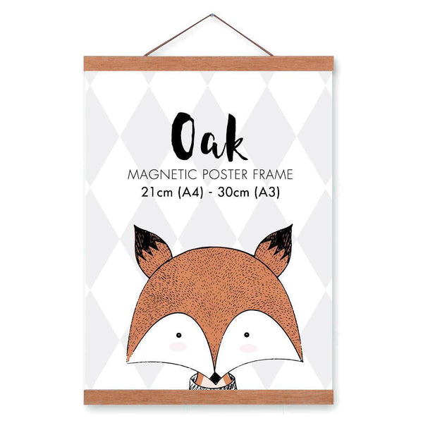 Oak Picture Hanger - A4 Portrait - Mrs Best Paper Co.