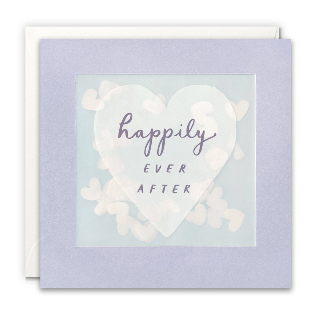 James Ellis Happily Ever After Heart Paper Shakies Card