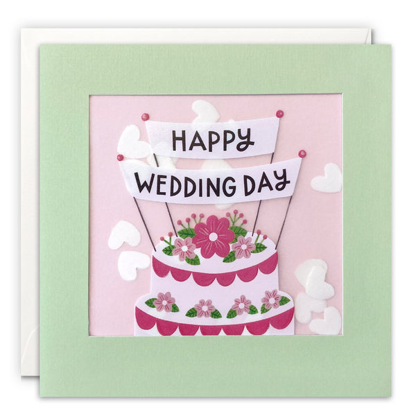 James Ellis Happy Wedding Day Paper Shakies Card