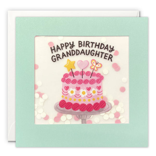 James Ellis Granddaughter Cake Paper Shakies Card