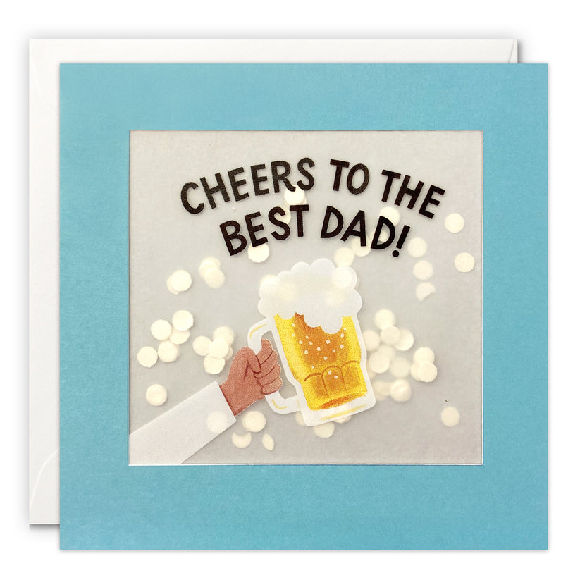 James Ellis Cheers Best Dad Paper Shakies Card