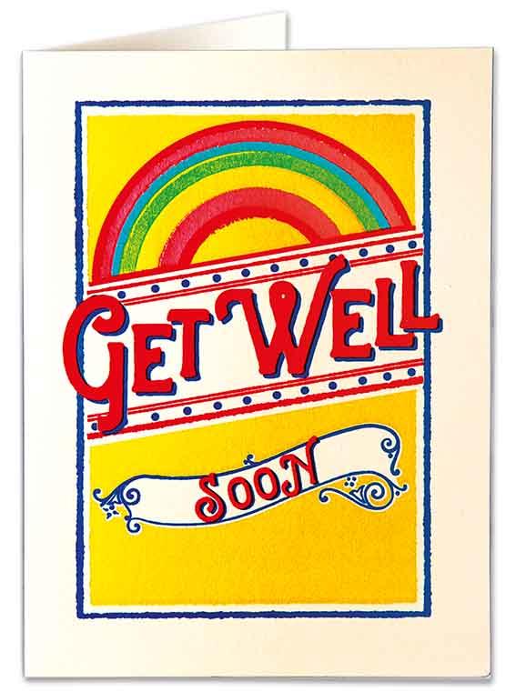 Archivist Get Well Rainbow Card