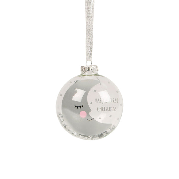 Sass & Belle Baby's First Christmas Sweet Dreams Moon Bauble
