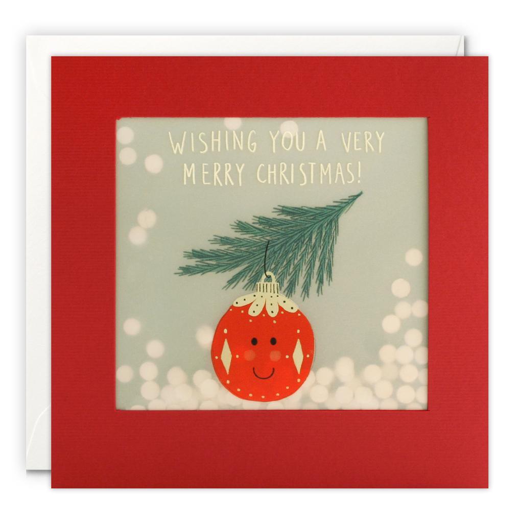 James Ellis Wishing You A Very Merry Christmas Shakies Card