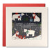 RPS3184 - Husband Polar Bear Pattern Christmas Shakies Card - Mrs Best Paper Co.