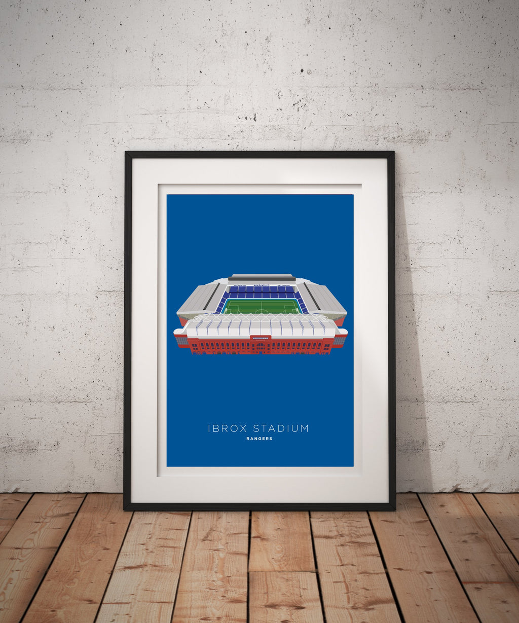 A4 Glasgow Rangers Football Stadium Print / Poster
