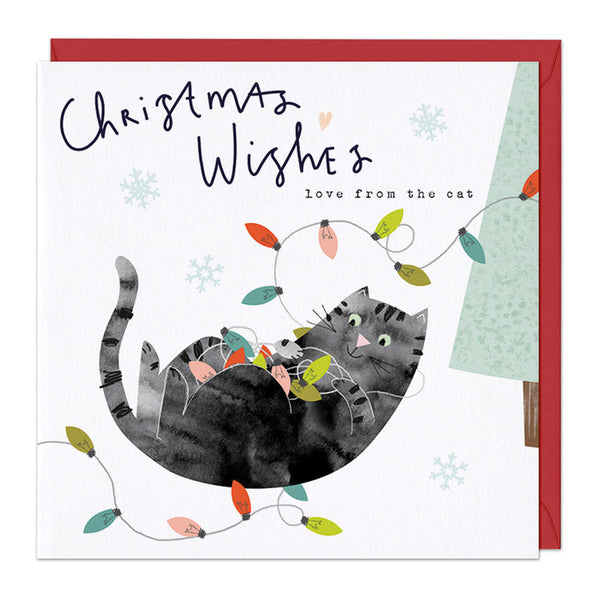 Whistlefish Love From The Cat Christmas Card