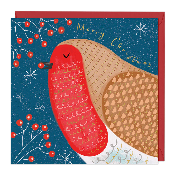 Whistlefish Festive Robin Christmas Card