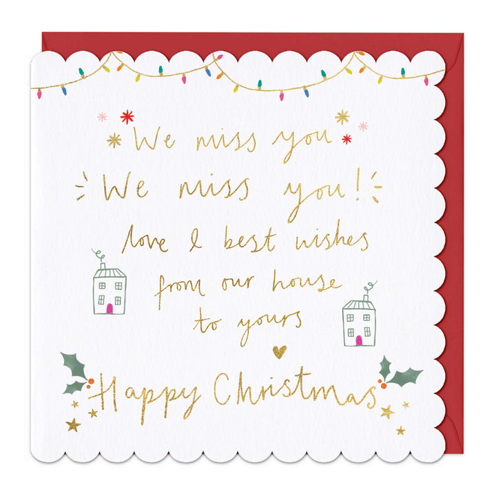 Whistlefish We Miss You This Christmas Card
