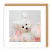 Ohh Deer Daughter Cute Puppy Merry Christmas Square Card