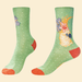 Powder Cockatoo Ankle Socks - Sage