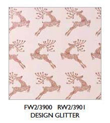 Unique Paper Co. Luxury Christmas Roll Wrap - Pale Pink Deers