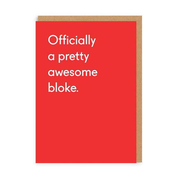 Ohh Deer Awesome Bloke Greeting Card