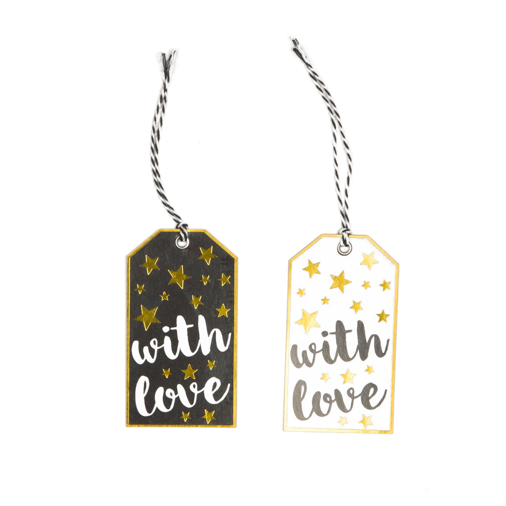 Sass & Belle Set Of 6 With Love Merry Monochrome Gift Tags