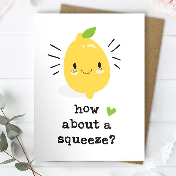 SALE 50% OFF - Mrs Best Paper Co How About A Squeeze Lemon Card