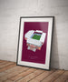 A4 Aston Villa Football Stadium Print / Poster