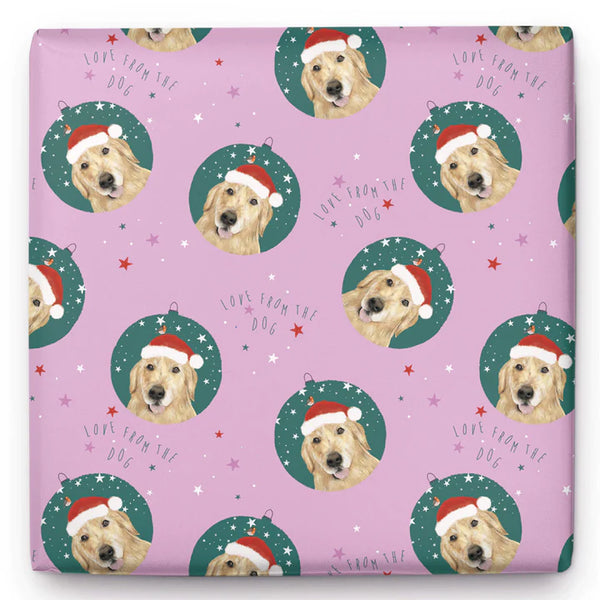 Whistlefish Love From The Dog Christmas Wrapping Paper