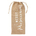 Merry Proseccomas Hessian Bottle Bag - Mrs Best Paper Co.