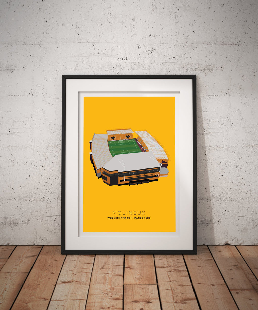 A4 Wolves Football Stadium Print / Poster