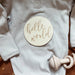 Hello World - Birth Announcement Sign