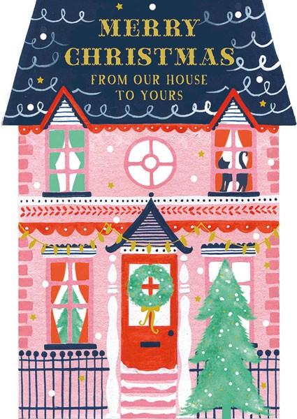 The Art File Our Home To Yours House Christmas Card